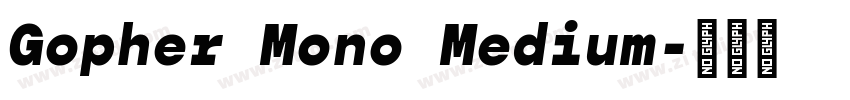 Gopher Mono Medium字体转换 Gopher Mono Medium字体转换